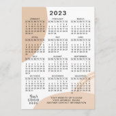 Programme Calendrier moderne 2023 Année complète Minimal Abs (Devant)