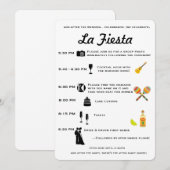 Programme Calendrier vintage du Mariage mexicain ou du progr (Devant / Derrière)