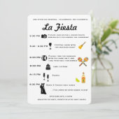 Programme Calendrier vintage du Mariage mexicain ou du progr (Debout devant)