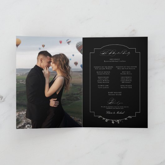 Programme Calligraphie florale noire (Intérieur)