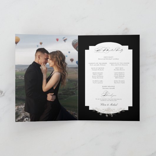 Programme Calligraphie florale noire (Intérieur)