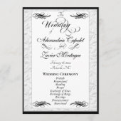 Programme Calligraphie & Gaufrage - Mariage (Devant)
