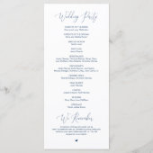 Programme Calligraphie moderne, Bleu marine, Cérémonie Maria (Dos)