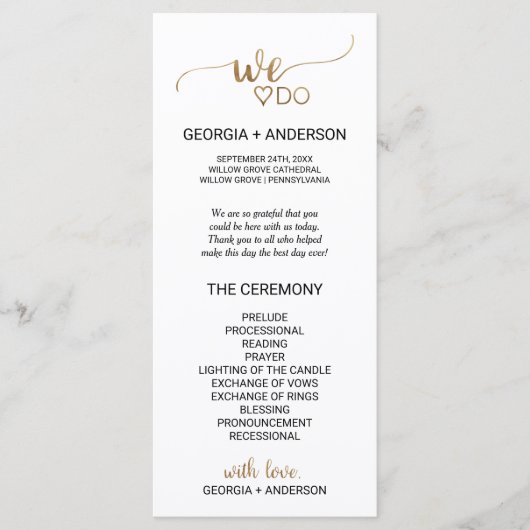 Programme Calligraphie simple en or Nous réalisons des progr (Devant)