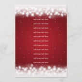 Programme Carton d'invitation de mariage Magic Sparkle Rouge (Devant)