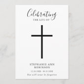 Programme Célébration de la Croix simple de la vie Ordre du (Devant)