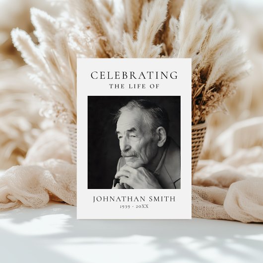 Programme Célébration de la photo de la mémoire funéraire de