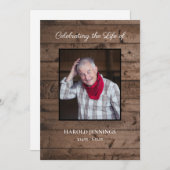 Programme Célébration de la photo rustique de l'ordre de ser (Devant / Derrière)