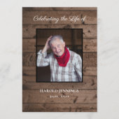 Programme Célébration de la photo rustique de l'ordre de ser (Devant)