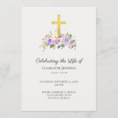 Programme Célébration de la vie au mémorial des funérailles  (Devant)