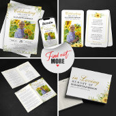 Programme Célébration de la vie de tournesol Mémorial funéra