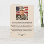 Programme Célébration de la vie Drapeau américain Funéraille (Dos)