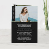 Programme Célébration de la vie Élégant Moderne Pliée Funéra (Dos)