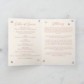 Programme Célébration de la vie funéraire de fleurs sauvages (Intérieur)