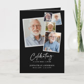 Programme Célébration de la vie Moderne 8-Photo Collage Élég (Devant)