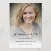 Programme Célébration de la vie Photo Funeral Program (Devant)