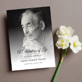 Programme Célébration de la vie Photo Funeral Program