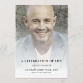 Programme Célébration de la vie Photo Funeral Program (Devant)