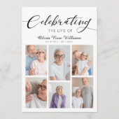 Programme Célébration De La Vie Photo Moderne Funéraire Mémo (Devant)