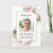 Programme Célébration des funérailles commémoratives de la v (Devant)