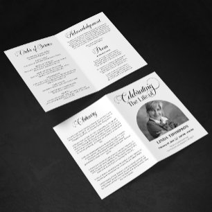Programme Célébration élégante de la mémoire funéraire de la