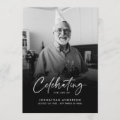 Programme Célébration élégante moderne de la vie avec écritu (Devant)