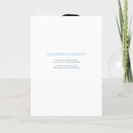 Programme Célébration funéraire de la plage commémorative (Dos)