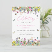 Programme Célébration Moderne de la Vie avec des Fleurs - Or (Debout devant)