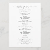 Programme Célébration moderne de la vie Photo Funérailles co (Dos)