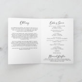 Programme Celebration of Life Funeral Memorial Service (Intérieur)