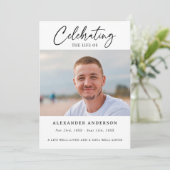 Programme Celebration of Life Funeral Photo Memorial (Debout devant)