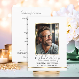 Programme Célébrer la vie Gold Order of Service Program