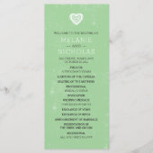 Programme Celtic Heart Irish Wedding Program 3991 (Devant)