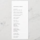 Programme Cendre | Mariage de monogramme de filigrane de scr (Dos)