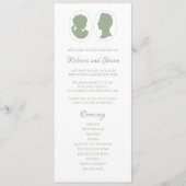 Programme Cérémonie classique de Mariage Regency Green Cameo (Devant)