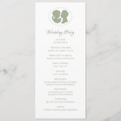 Programme Cérémonie classique de Mariage Regency Green Cameo (Dos)