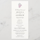 Programme Cérémonie de Mariage campagnard du vin (Devant)