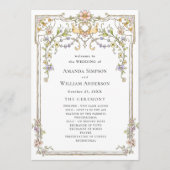 Programme Cérémonie de Mariage de Bohême de Grace Ornate de  (Devant)