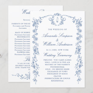 Programme Cérémonie de Mariage de la Grace Florale de Victor