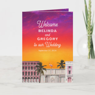 Programme Cérémonie de mariage de Miami Beach Rainbow Row, o