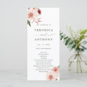 Programme Cérémonie de mariage du jardin fleuri botanique (Debout devant)