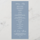 Programme Cérémonie de mariage Élégance Classique Ordre Merc (Dos)