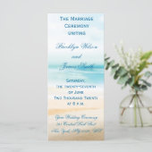 Programme Cérémonie de mariage sur la plage (Debout devant)