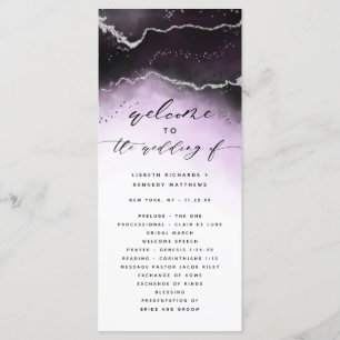 Programme Cérémonie de Mariage Ultra Violet Ethereal Mist Om