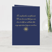 Programme Cérémonie des Mariages bleus nautiques (Dos)