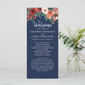 Programme Cérémonie des Mariages floraux de la Marine Bleue (Debout devant)