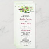 Programme Cérémonie des Mariages tropicaux de Bourgogne vert (Devant / Derrière)
