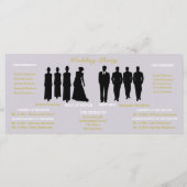 Programme Cérémonie du Mariage de la Polka Gold de Bride Co (Dos)