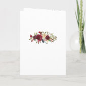 Programme Cérémonie du Mariage floral du Mistletoe Manor (Dos)