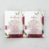 Programme Cérémonie du Mariage floral du Mistletoe Manor (Intérieur)